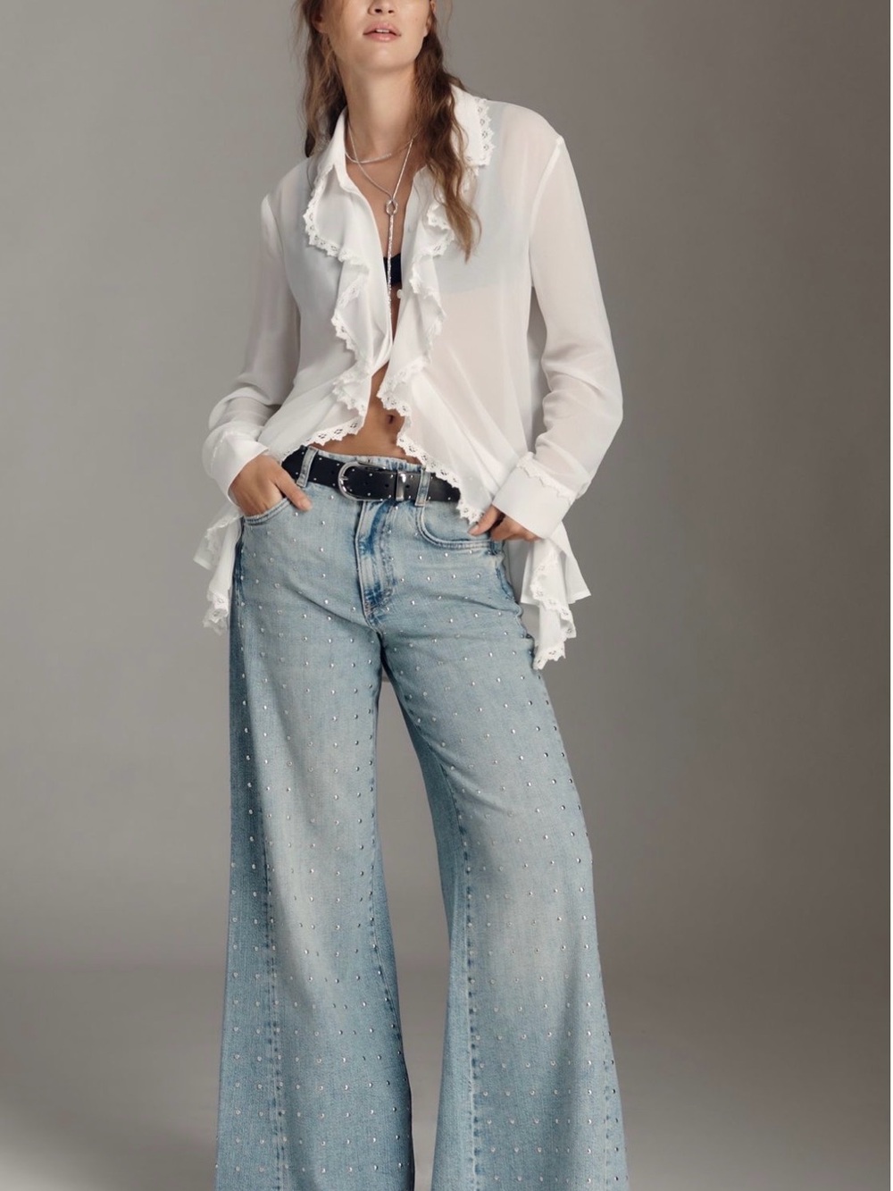Anthropologie Pilcro Studded Jeans 25 NWT - Picture 2 of 14